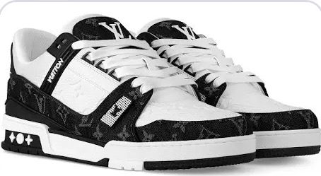 Louis Vuitton – Sneakers Trainer Monogram Black & White