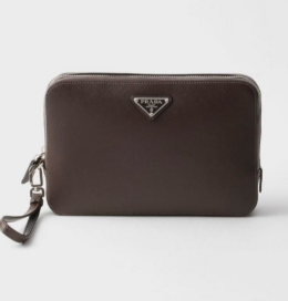 Prada Pochette en cuir Saffiano