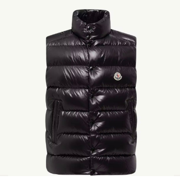 Moncler Gilet Doudoune Brillant Noir