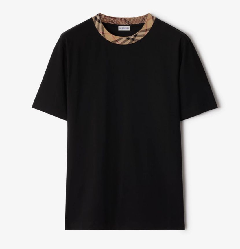T-shirt Vintage Check Collar – Burberry